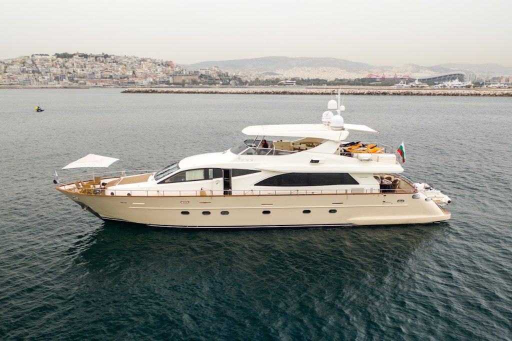 Luxury yacht charters in Greek islands. Motor yacht charters Greece with crew. Private yacht sailing Greece, Mediterranean.