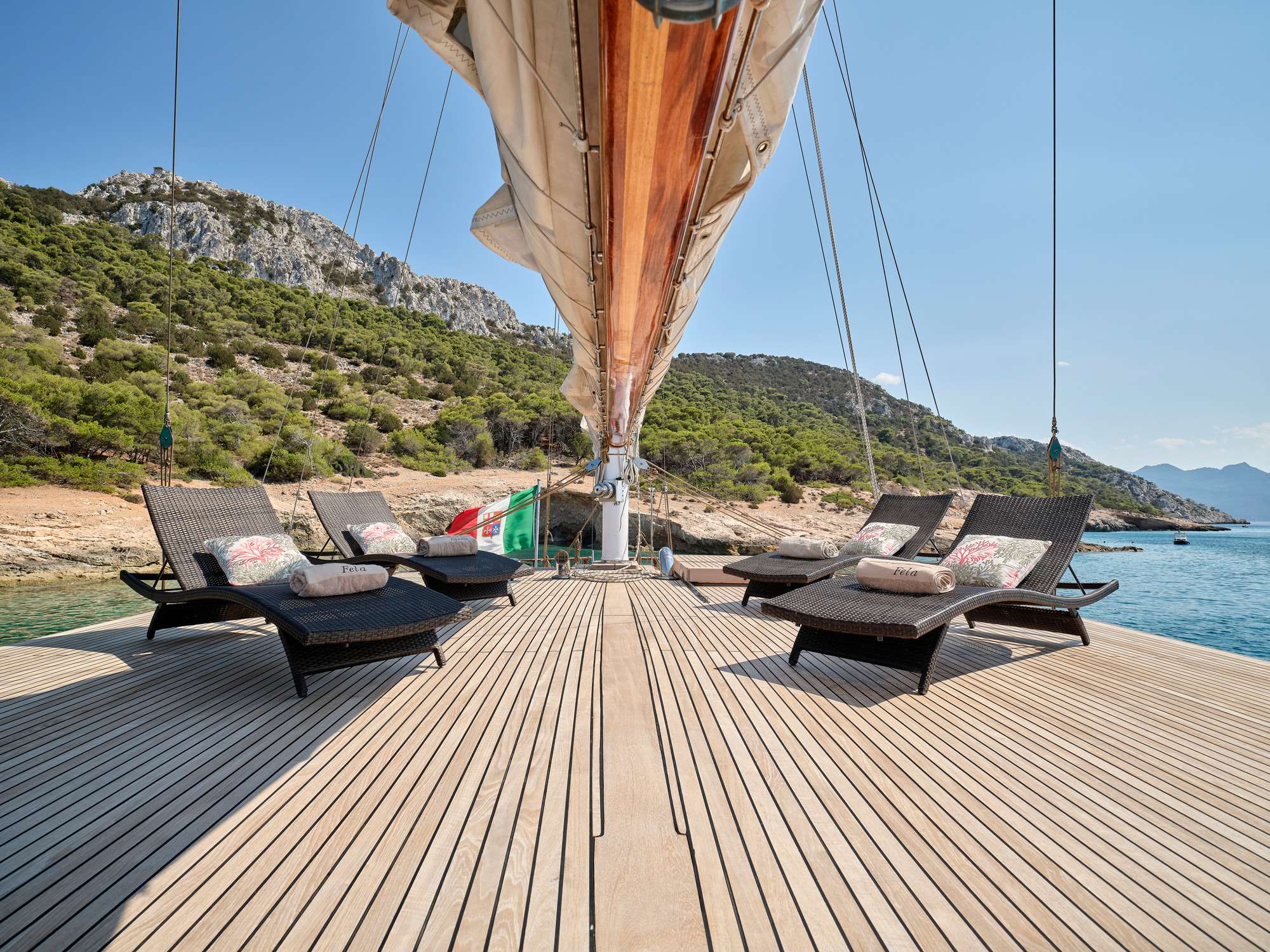 Motor sailing yacht charter Greece. Yacht hire Greek islands. Private sailing yacht cruises in Greece, Mediterranean.